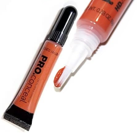 PRO Conceal Orange Corrector Concealer - Long Lasting, High Coverage Makeup for Dark Circles & Blemishes | Perfect for Daily Use & Professional Makeup