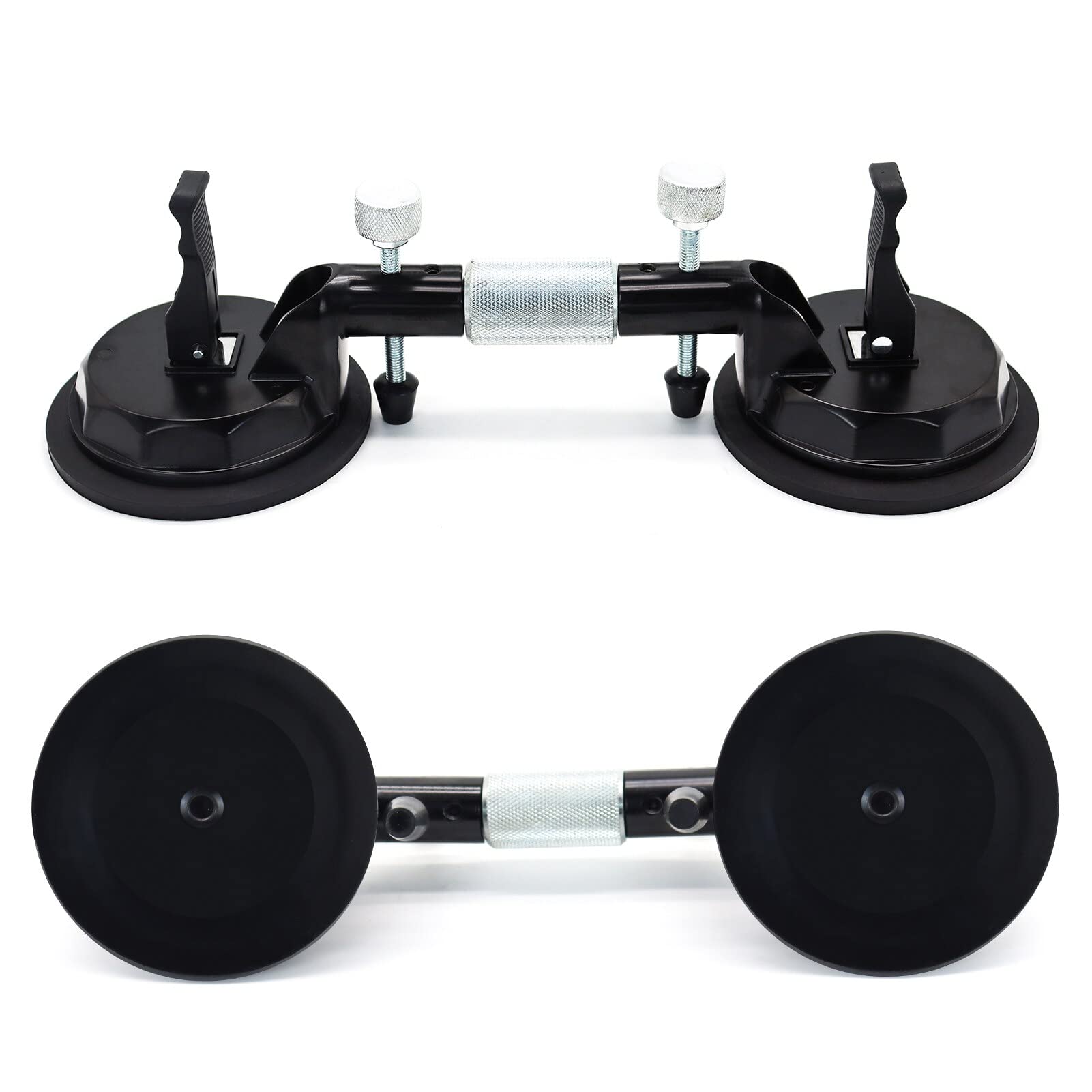 Professional Adjustable Glass Suction Cup Tile Leveling System - 2PCS Stone Seam Setter for Countertop Installation | Perfect for Joining, Leveling & Vibrating Tiles in Kitchen, Bathroom & Floor Renovations
