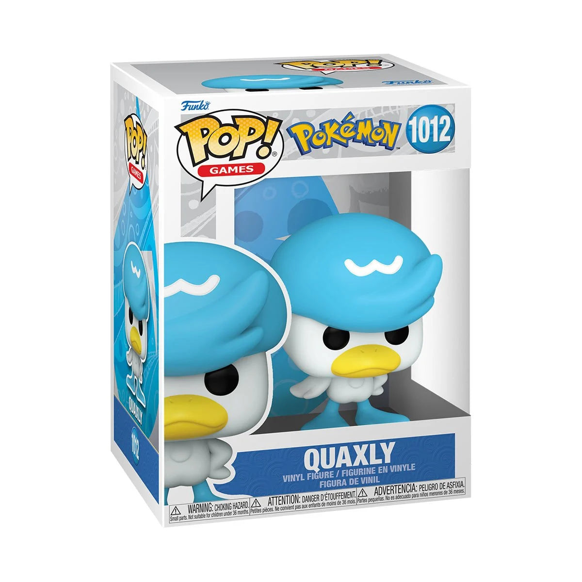 Funko Pop Pokemon Quaxly Vinyl Figure #1012 - Collectible Toy for Pokemon Fans - Perfect for Display, Gifts, and Gaming Room Decor