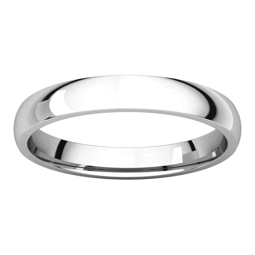 925 Sterling Silver 3mm Polished Comfort Fit Men's Wedding Band Ring - Size 6.5 - Perfect for Weddings, Anniversaries & Everyday Wear - Hypoallergenic & Tarnish Resistant