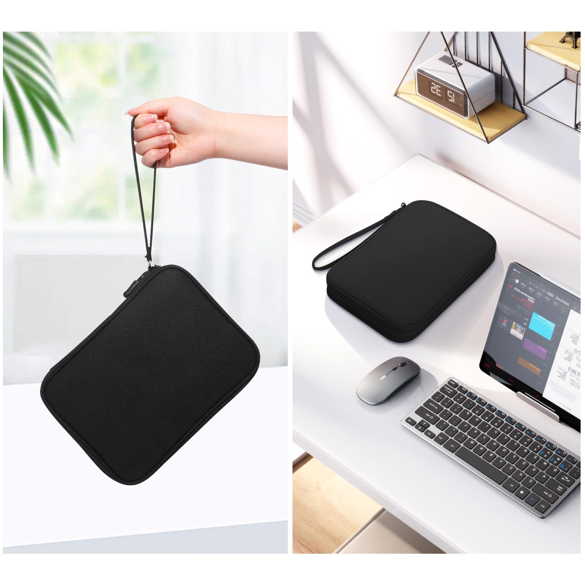 CILLA Electronics Organizer Travel Case - Compact Cable & Cord Organizer for Charger, Phone & Accessories - Perfect for Travel, Office & Home Organization