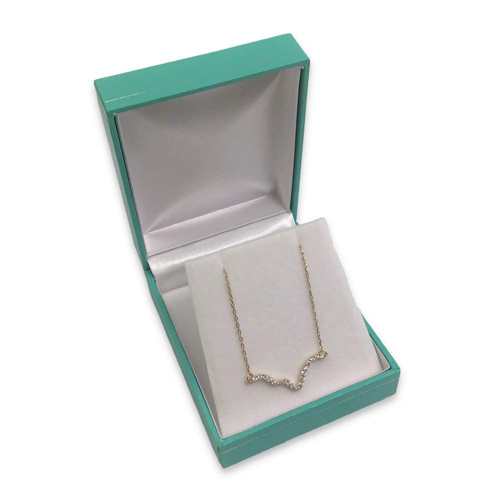 Teal Blue Faux Leatherette Jewelry Box with Matching Packer Box - Perfect for Necklaces, Earrings & Gift Packaging | N'icePackaging