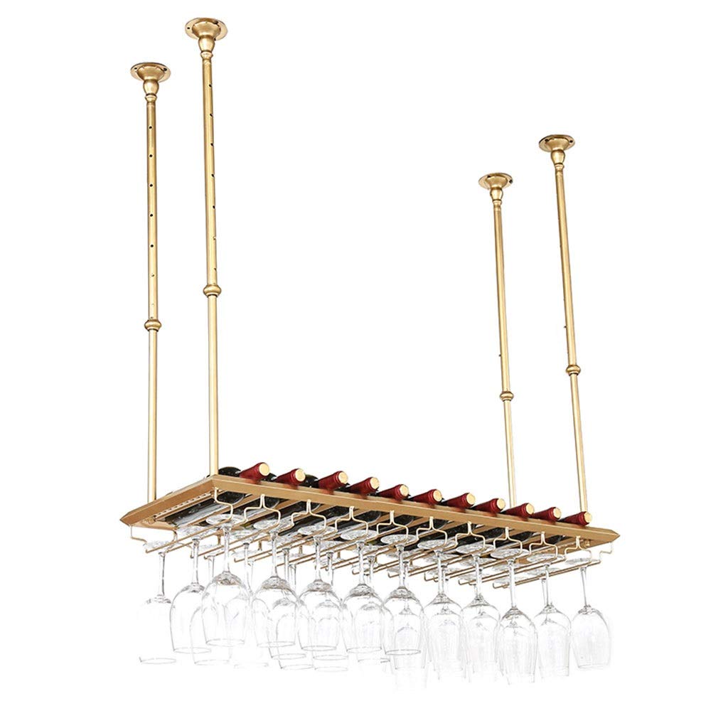 Adjustable Golden Wine Glass Holder & Bottle Rack - 60cm Wall-Mounted Storage Shelf for Kitchen, Bar, or Dining Room Decor - Perfect for Wine Bottles, Goblets, and Towels