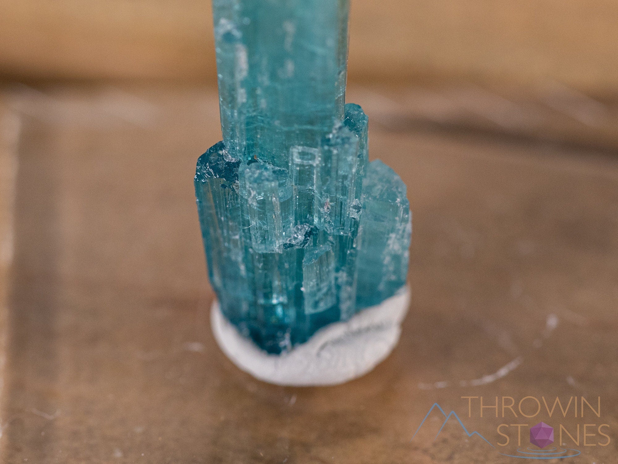 Natural Blue Tourmaline Raw Crystal Point - Healing Stone for Jewelry Making, Birthstone Gift, Meditation & Energy Work | Perfect for Necklaces, Bracelets & Home Decor
