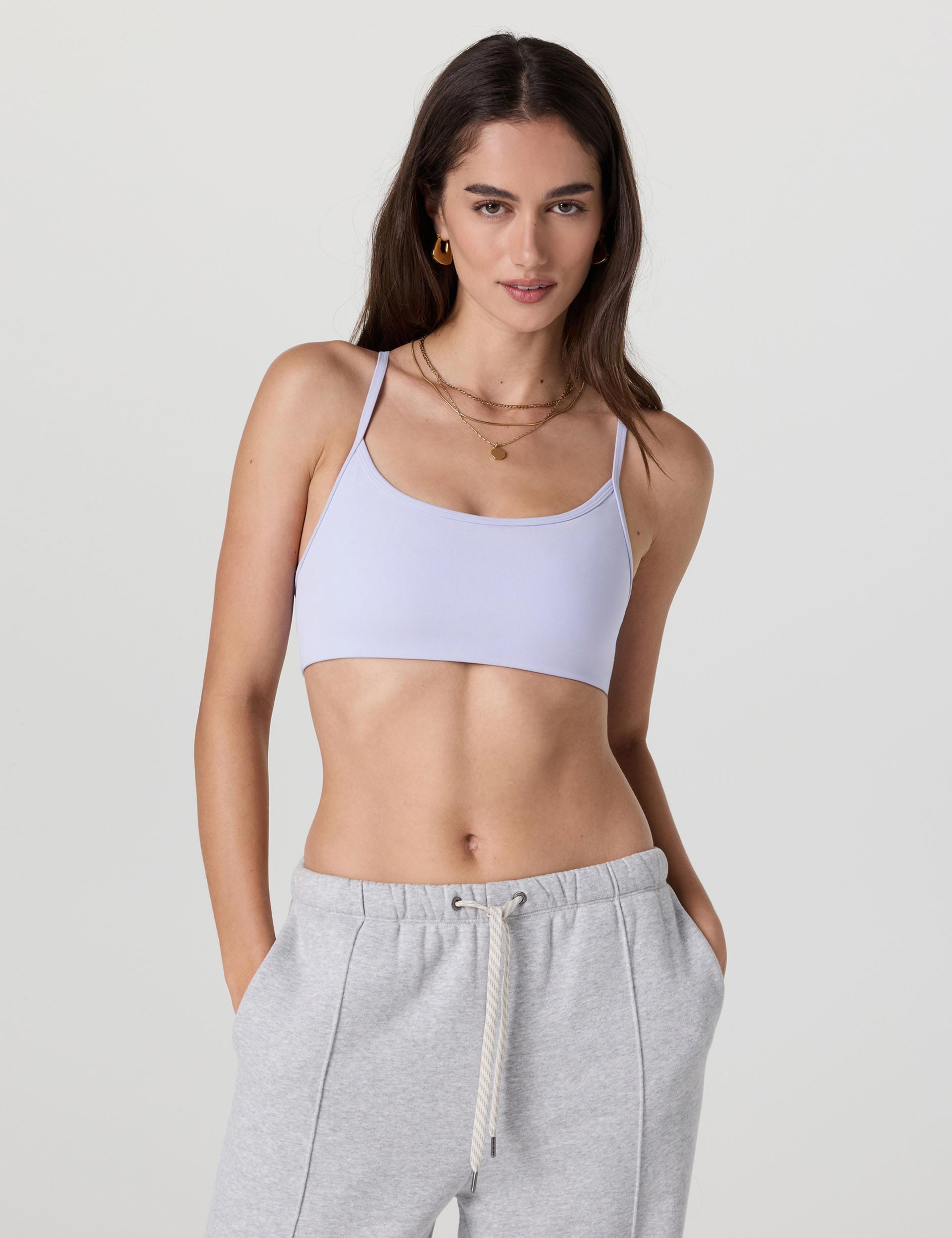 AllTheFeels Comfortable Wireless Bra - Soft Lavender Mist Color for Everyday Wear & Yoga | Seamless Support for Active Lifestyles