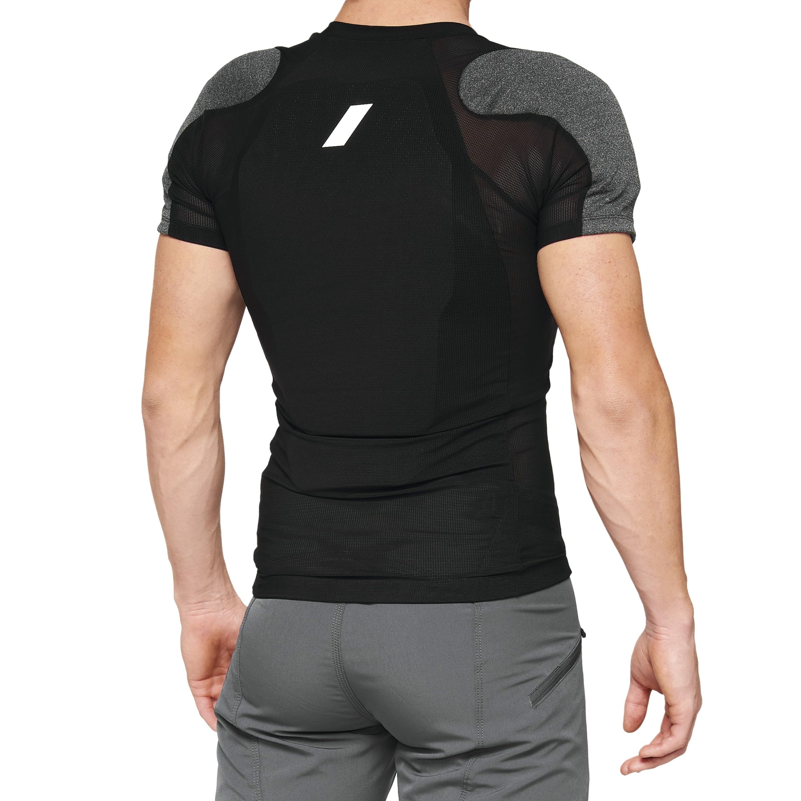 TARKA 100% Breathable Short Sleeve Motorcycle Undershirt with Smartshock Technology - Performance Base Layer for Bike Riding, Dirt Bike, Mountain Bike & Motocross - Black, Medium - Ideal for Adventure Sports & Off-Road Cycling