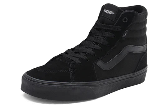 Vans Men's Filmore Hi Black Skate Shoes - Classic High-Top Sneakers for Skating, Streetwear & Casual Wear