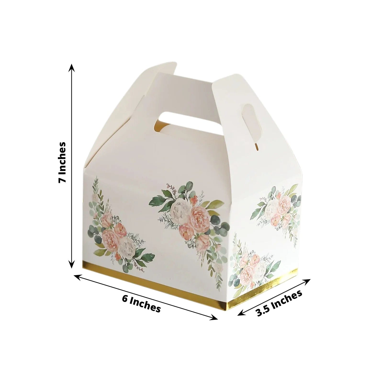 25 Pack Floral Printed Tote Favor Boxes - Elegant Gift Bags for Wedding Favors, Baby Showers & Party Decorations