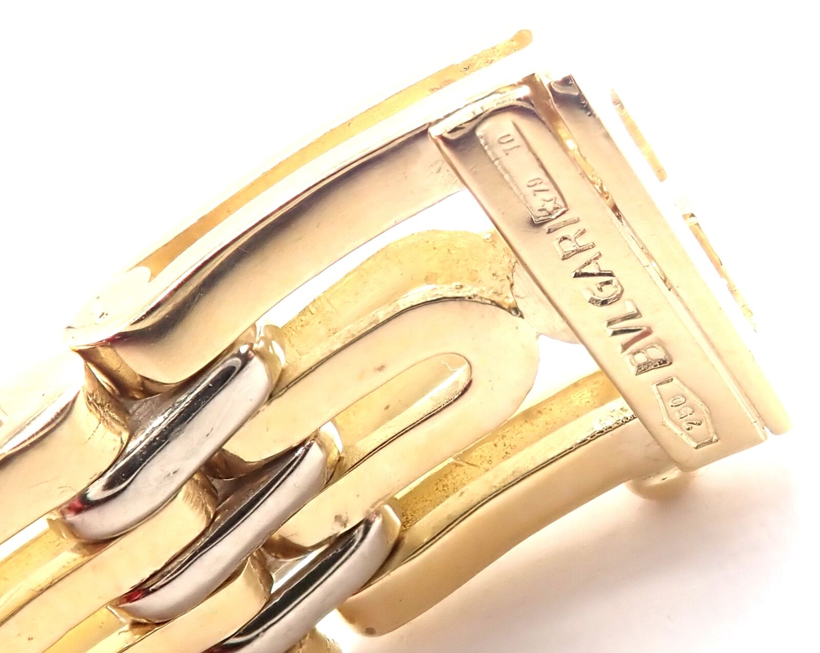 Authentic Vintage Bvlgari 18k Yellow Gold Link Bracelet for Women - Luxury Italian Jewelry Gift for Anniversary, Birthday & Special Occasions