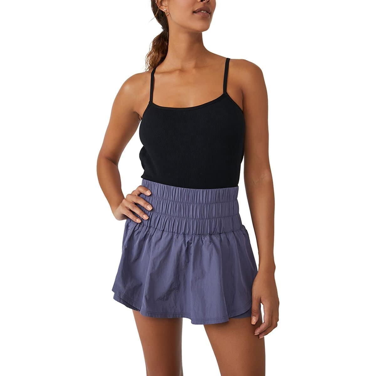 Free People Way Home Skort - Women's Flowy Tennis Skirt with Built-in Shorts for Comfort & Style | Perfect for Tennis, Golf, Running & Casual Wear