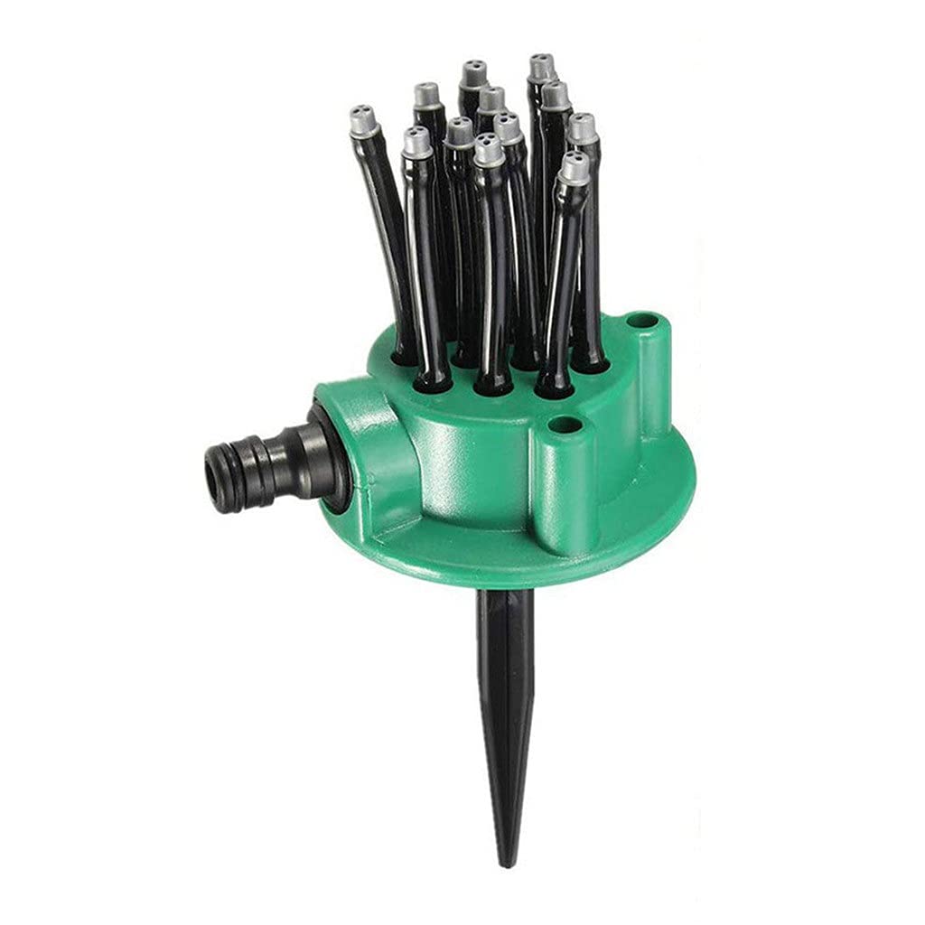 360 Degree Adjustable Garden Sprinkler - Flexible Lawn Irrigation System with Auto Rotating Spray Nozzle for Efficient Plant Watering | Perfect for Lawns, Flower Beds & Vegetable Gardens