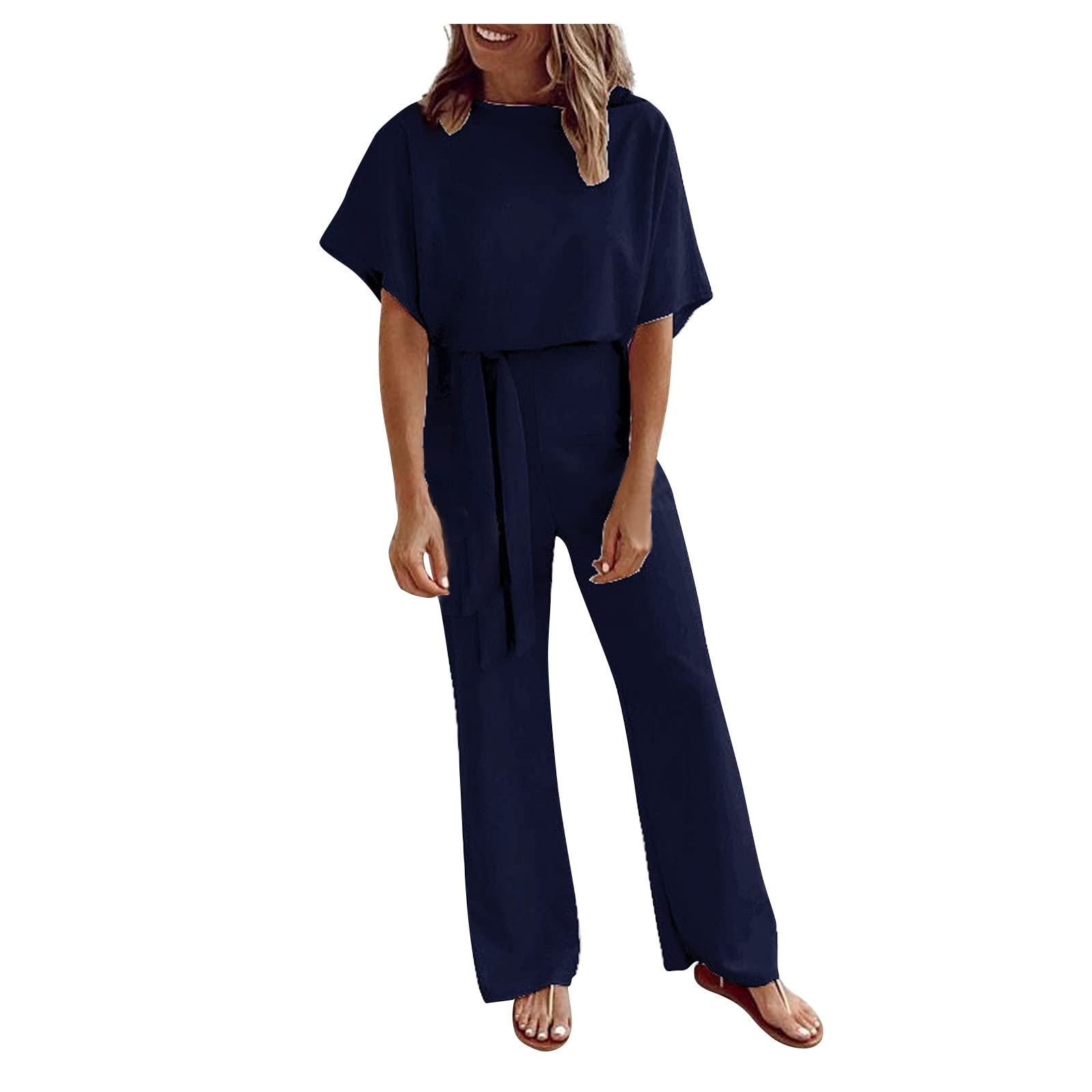 Elegant Women's Jumpsuits for Wedding Guest, Formal Evening Party - Sexy Romper with Drawstring Waist | Perfect for Cocktail Parties, Date Nights & Special Occasions