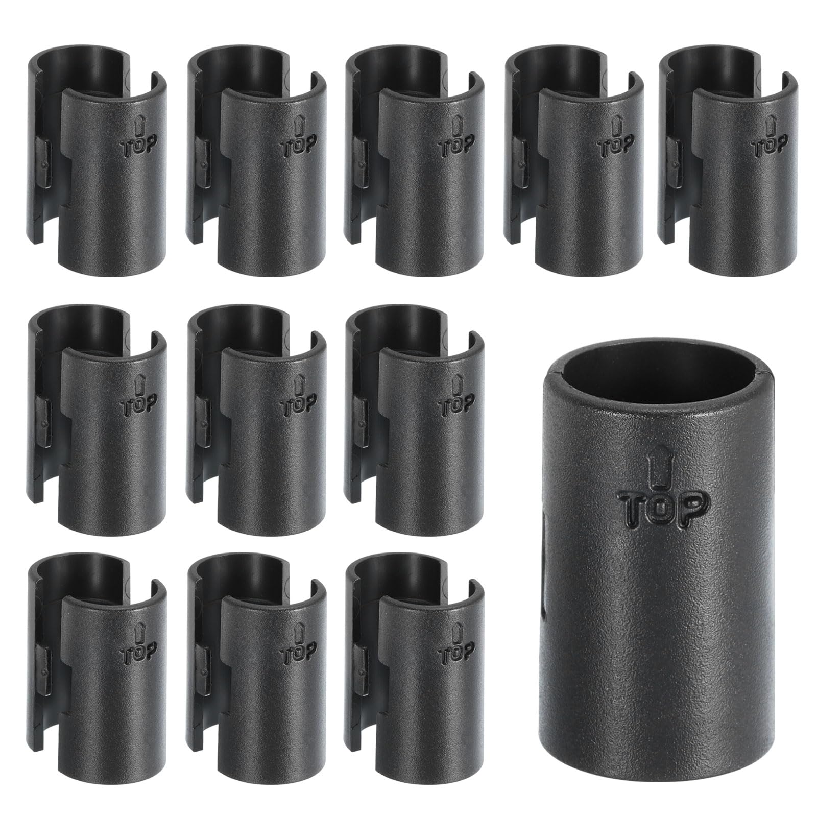 24pcs 5/8 Inch (16mm) Wire Shelf Clips - Plastic Shelving Sleeves Replacement for Wire Shelving System (12 Pairs) - Perfect for Kitchen, Garage & Closet Organization