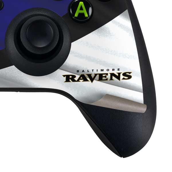 Officially Licensed NFL Baltimore Ravens Xbox Series X Bundle Gaming Skin Decal - Custom Protective Cover for Enhanced Gaming Experience