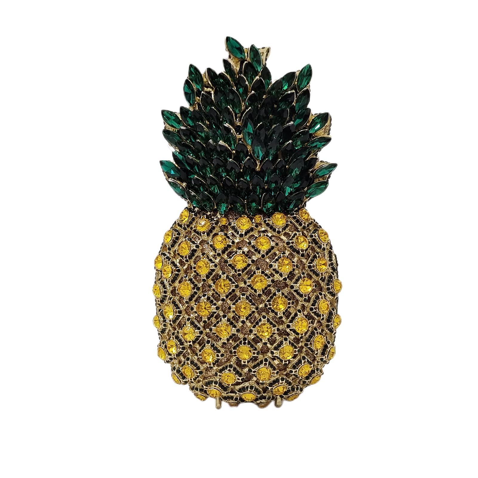 Stylish Rhinestone Pineapple Crystal Clutch Purse for Women - Sparkling Evening Bag with Diamond Accents - Perfect for Prom, Party & Special Occasions