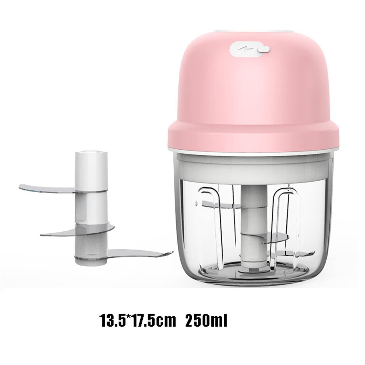 Electric Garlic Masher & Food Chopper - 250ml USB Rechargeable Stainless Steel Multifunction Kitchen Tool for Garlic, Vegetables, Fruits, Smoothies, Meat - Perfect for Cooking, Meal Prep & Small Kitchen Appliances
