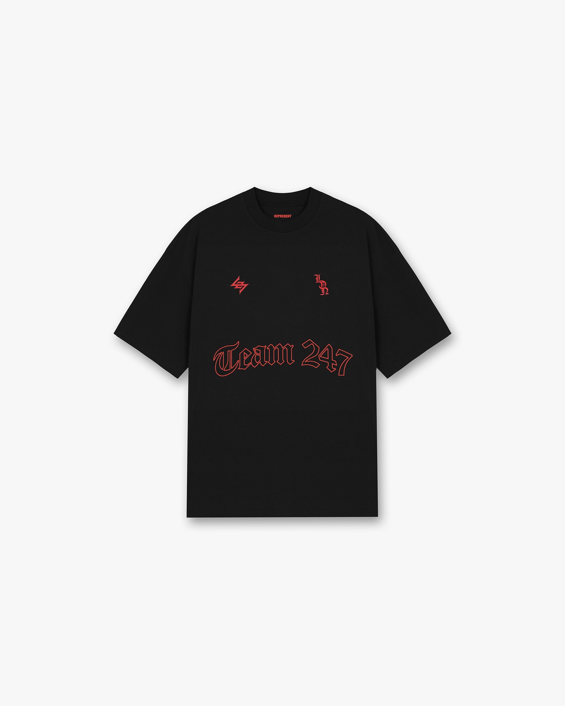 247 London Oversized T-Shirt for Men & Women - Soft Cotton Relaxed Fit Black Tee - Casual Streetwear for Everyday Wear & Lounge