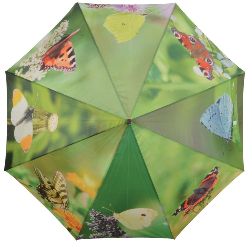 Butterfly Print Umbrella - Waterproof Polyester Compact Folding Umbrella for Women & Men - Perfect for Rainy Days, Outdoor Events, and Fashion Accessories