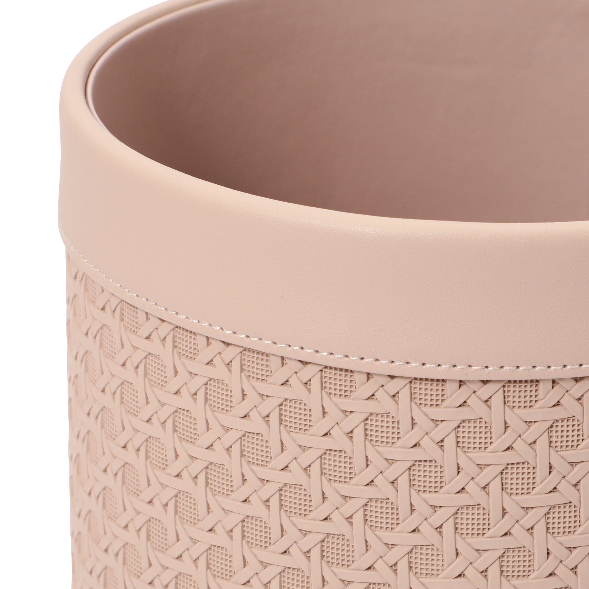 Pink Embossed Dust Box - Small Decorative Storage Bin for Makeup, Jewelry & Office Supplies | Perfect for Vanity, Dresser & Desk Organization