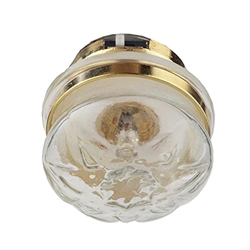 Factory Direct Craft LED Clear Etched Ceiling Lamp - Miniature Dollhouse Lighting for DIY Dollhouse, Room Decor, and Miniature Model Scenes