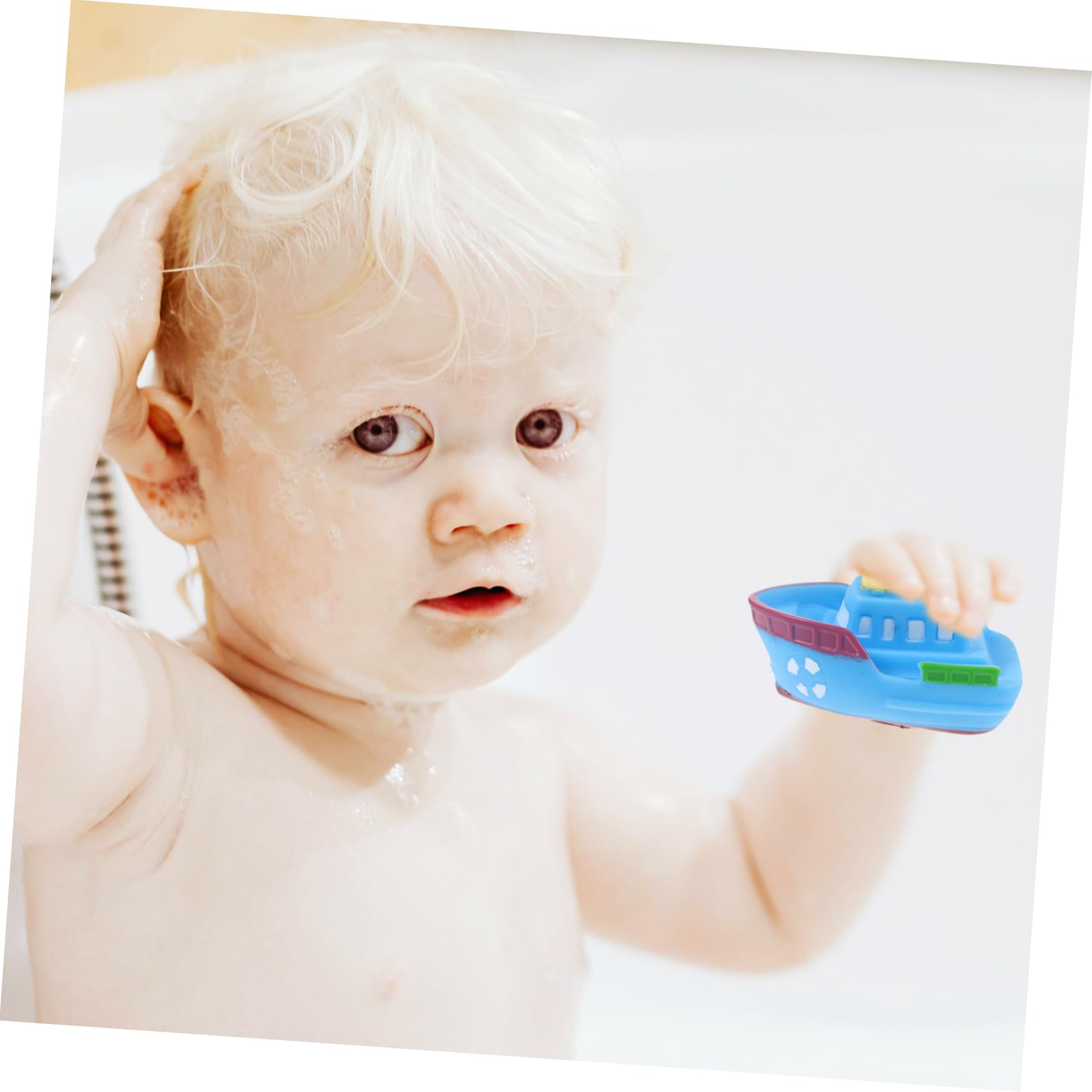 KOMBIUDA Early Education Bath Toys for Toddlers - Safe Vinyl Bathtub Toys for Kids, Fun Learning & Sensory Play During Bath Time
