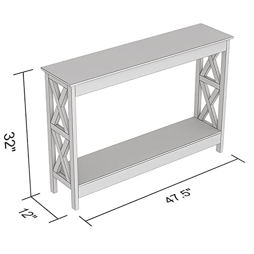 Safdie Console Table - Sturdy & Elegant Entryway Table for Hallway, Living Room & Behind Couch - Easy to Assemble Narrow Sofa Table - Perfect for Small Spaces & Home Decor