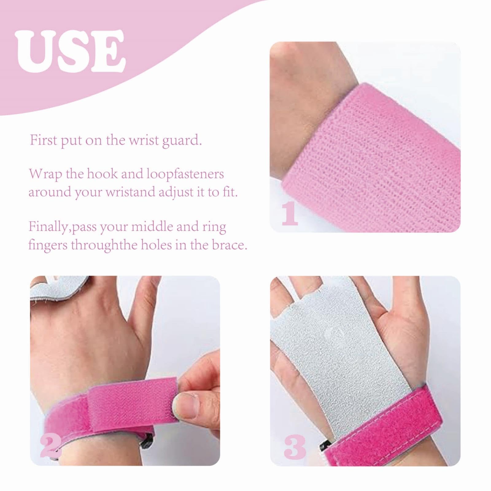 MDYBF Girls Gymnastics Grips - Set of 2 Pink Hand Grips with Wristbands for Youth Gymnastics Training, Practice & Competition - Perfect for Bars, Rings & Uneven Bars Practice