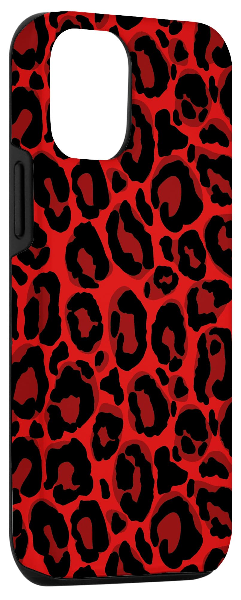 Red Leopard Print Phone Case for iPhone 12/12 Pro - Stylish Cheetah Skin Design Protective Cover for Women | Perfect for Everyday Use, Travel & Fashion Accessories