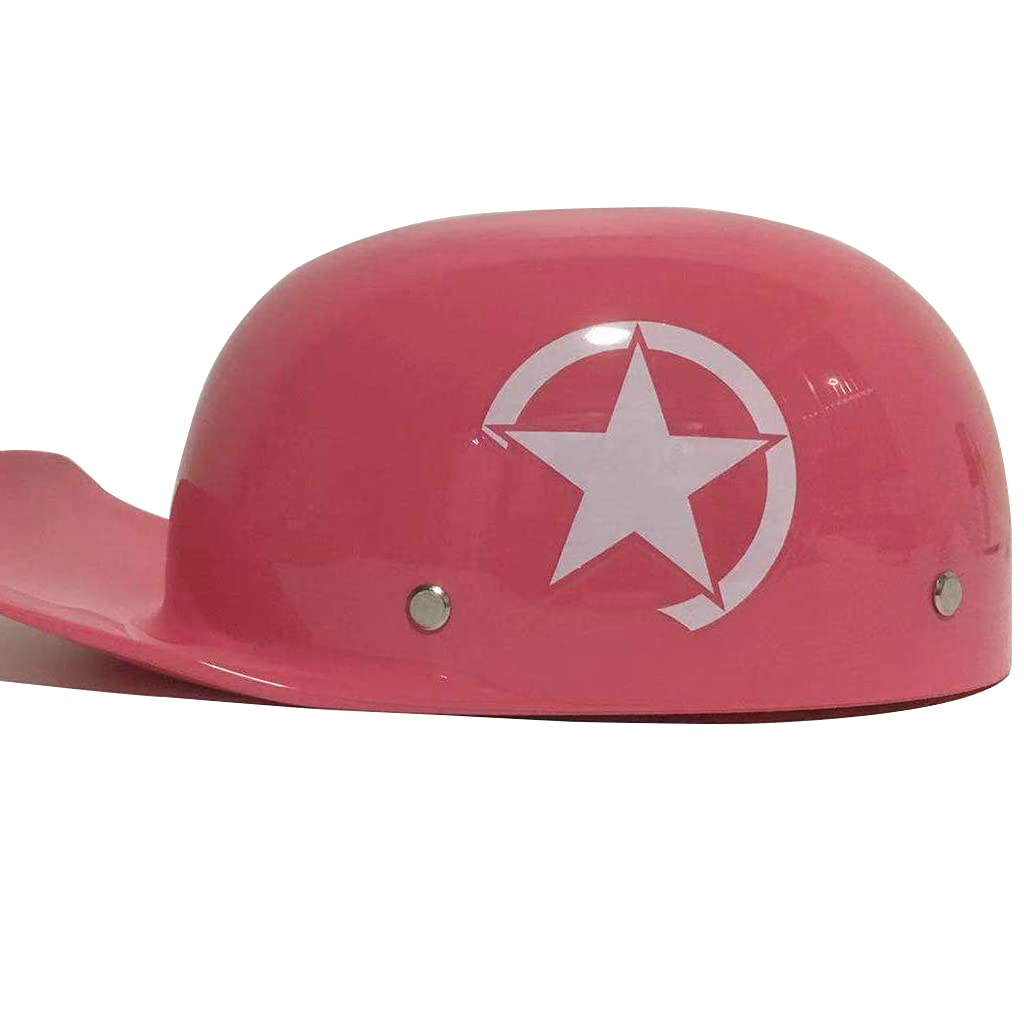 German Style DOT Approved Motorcycle Half Helmet - Open Face Cruiser Chopper Skull Cap for Men & Women - Retro Beanie Design for Mopeds & Scooters - Perfect for Urban Commuting & Casual Rides