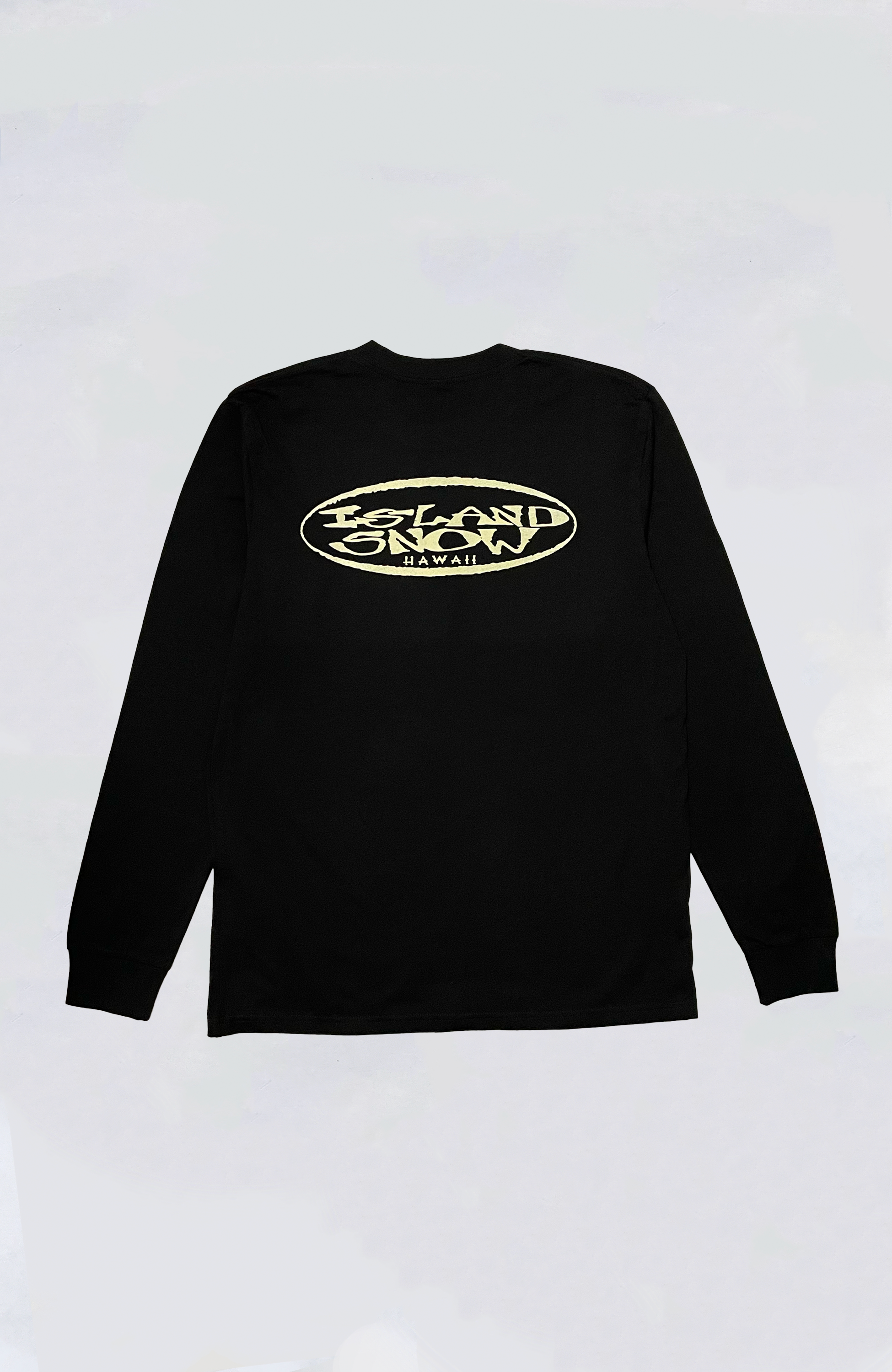 Island Snow Hawaii IS Broken Lei Premium Heavyweight Long Sleeve T-Shirt - Comfortable & Stylish for Casual Wear, Beach Outings, and Hawaiian-Themed Events