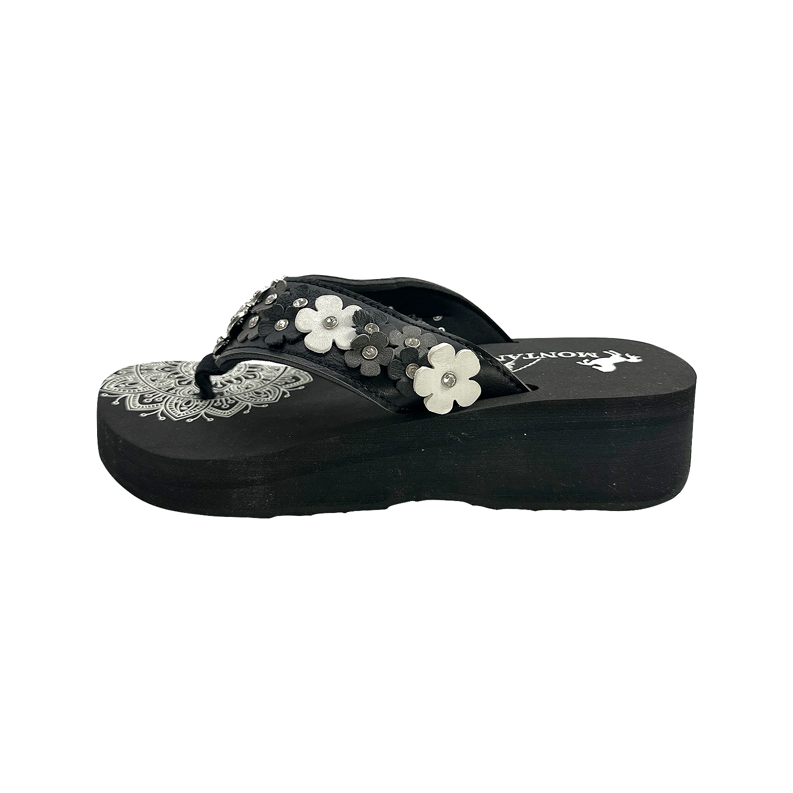 Women's Comfortable Embroidered Wedge Flip Flops - Stylish Summer Sandals for Beach, Pool & Casual Outings