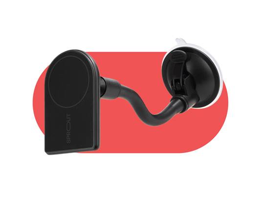 Sprout Magnetic Car Mount Holder - Strong Phone Mount for Car Dashboard & Air Vent - Perfect for iPhone, Samsung, Google Pixel - Hands-Free Driving & GPS Navigation