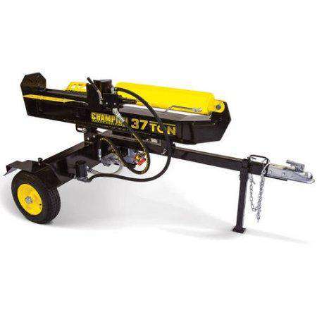 Champion 100330 37-Ton Horizontal/Vertical Towable Log Splitter - Heavy Duty Firewood Processor for Home Heating, Landscaping & Fireplace Use