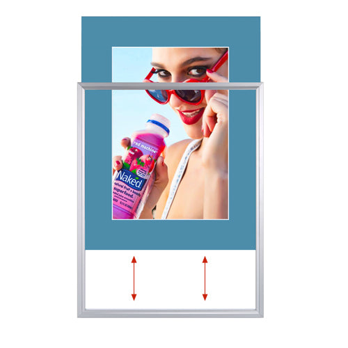 30x36 Designer Beveled Slide-In Picture Frames with 4 Wide Matboard - Premium Poster Frames for Wall Art, Home Decor & Office Display