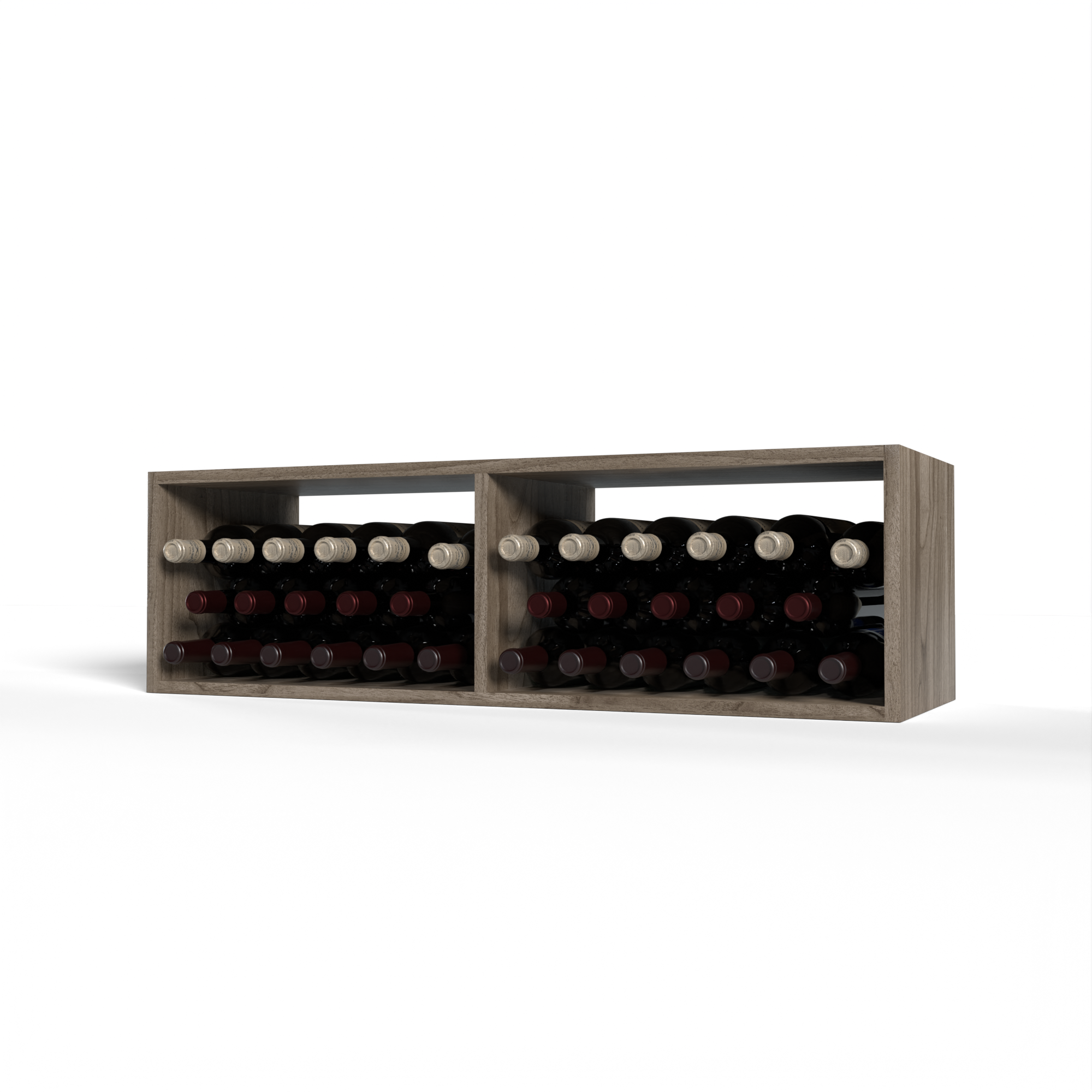 GrandCellar™ 9-Column Full Depth Bulk Wine Storage Bin - Holds 12 Bottles for Wine Cellar, Bar, or Restaurant Organization