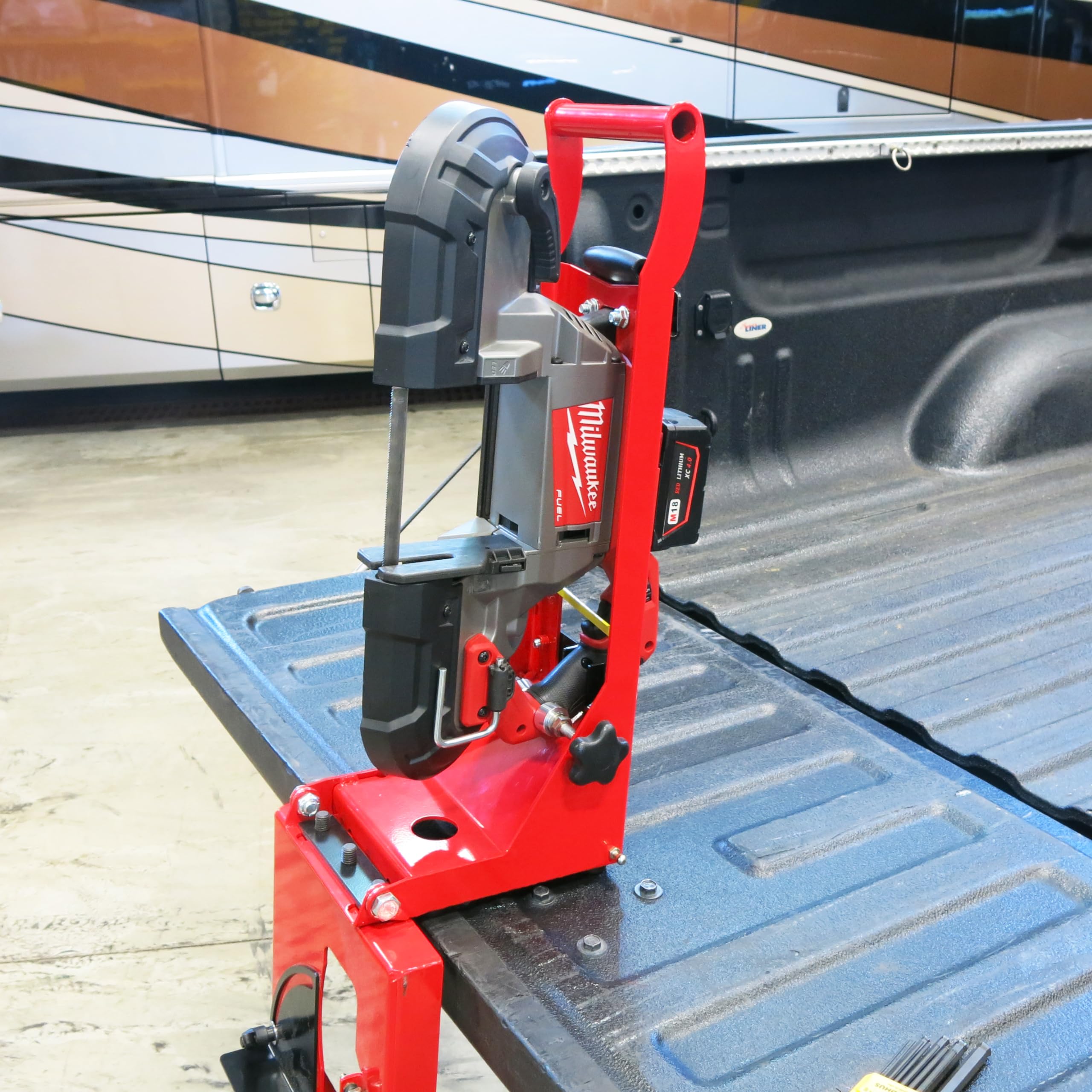 Milwaukee 6232, 6238 & 2729 Portable Band Saw Chop Saw Jig - Precision Cutting Guide for Woodworking & Metal Projects
