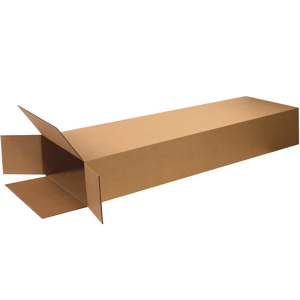 Aviditi HD20850FOL Heavy-Duty Corrugated Cardboard Box 20x8x50 Inches - Side Loading Shipping Boxes for Moving, Packing & Storage (5-Pack, Kraft Brown) - Perfect for Home Office, Warehouse & Ecommerce Shipping