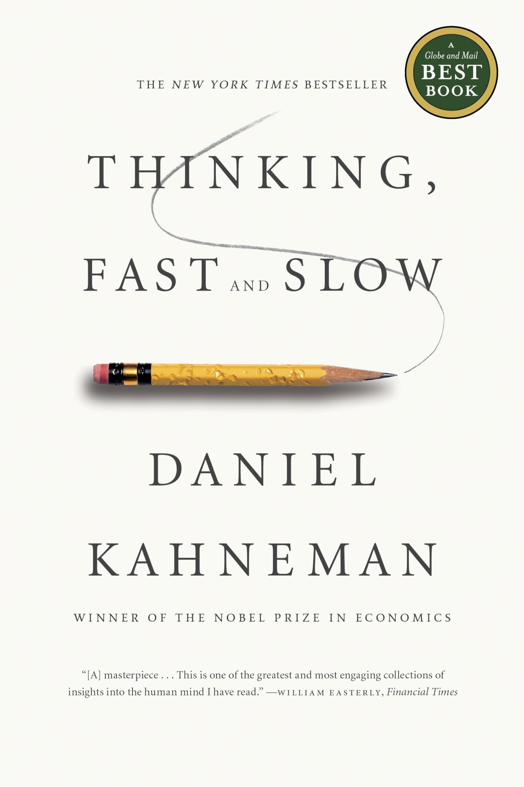 Thinking, Fast and Slow by Daniel Kahneman - Best Psychology Book for Decision Making | Perfect for Business Leaders & Self-Improvement