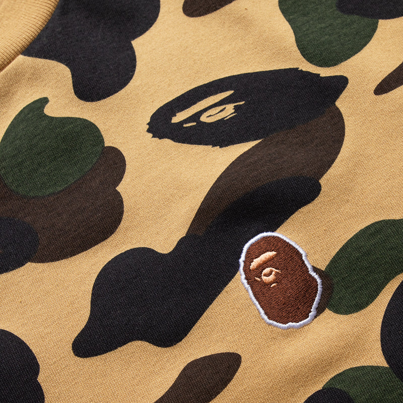 BAPE 1st Camo Point Tee - Yellow | Streetwear Fashion for Men | Perfect for Casual Wear, Urban Outfits & Hip-Hop Style
