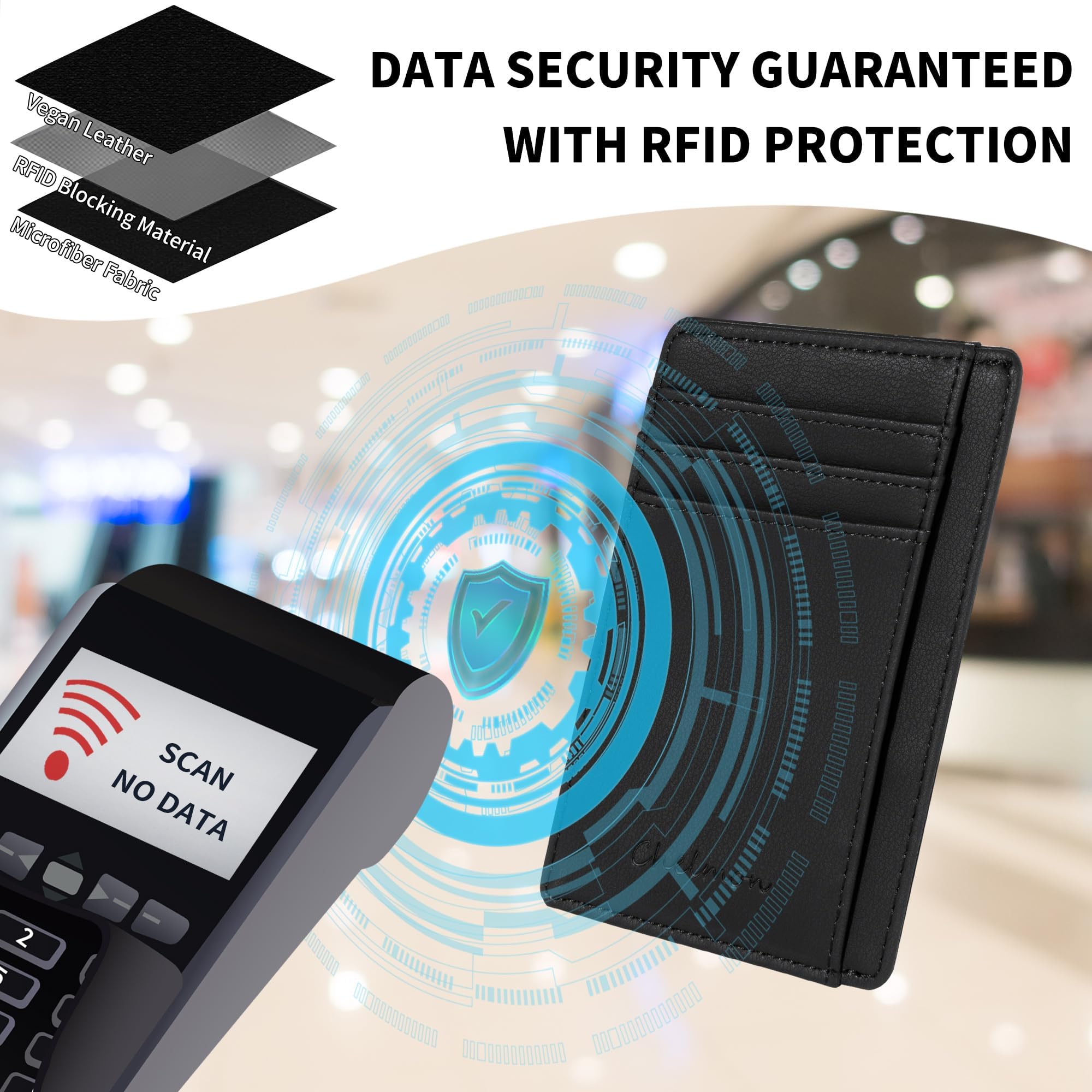 Slim RFID Blocking Wallet for Men - Minimalist Front Pocket Credit Card Holder | Perfect for Travel, Business & Everyday Use