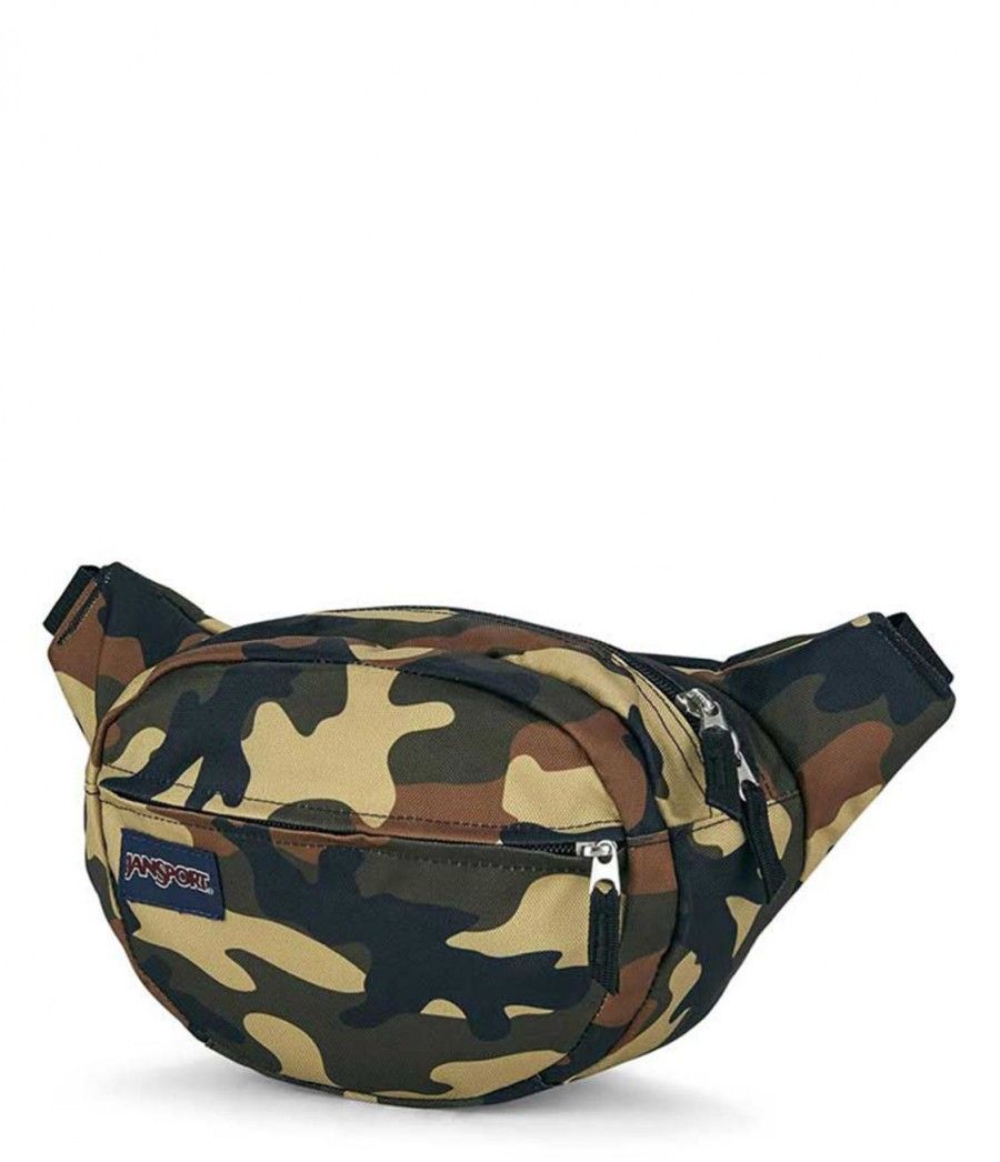 JanSport Fifth Ave Fanny Pack - Stylish & Durable Waist Bag in Buckshot Camo | Perfect for Travel, Hiking & Everyday Use