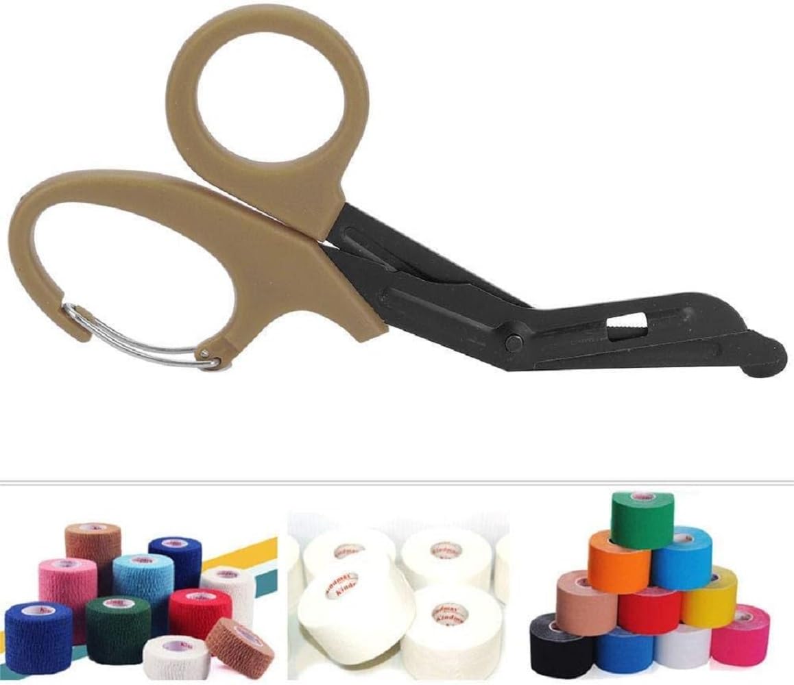 Premium Medical Scissors - Trauma Shears & Bandage Scissors for Nurses, EMT, First Aid Kits | Surgical Grade Stainless Steel | ER, EMS, Home Emergency Use