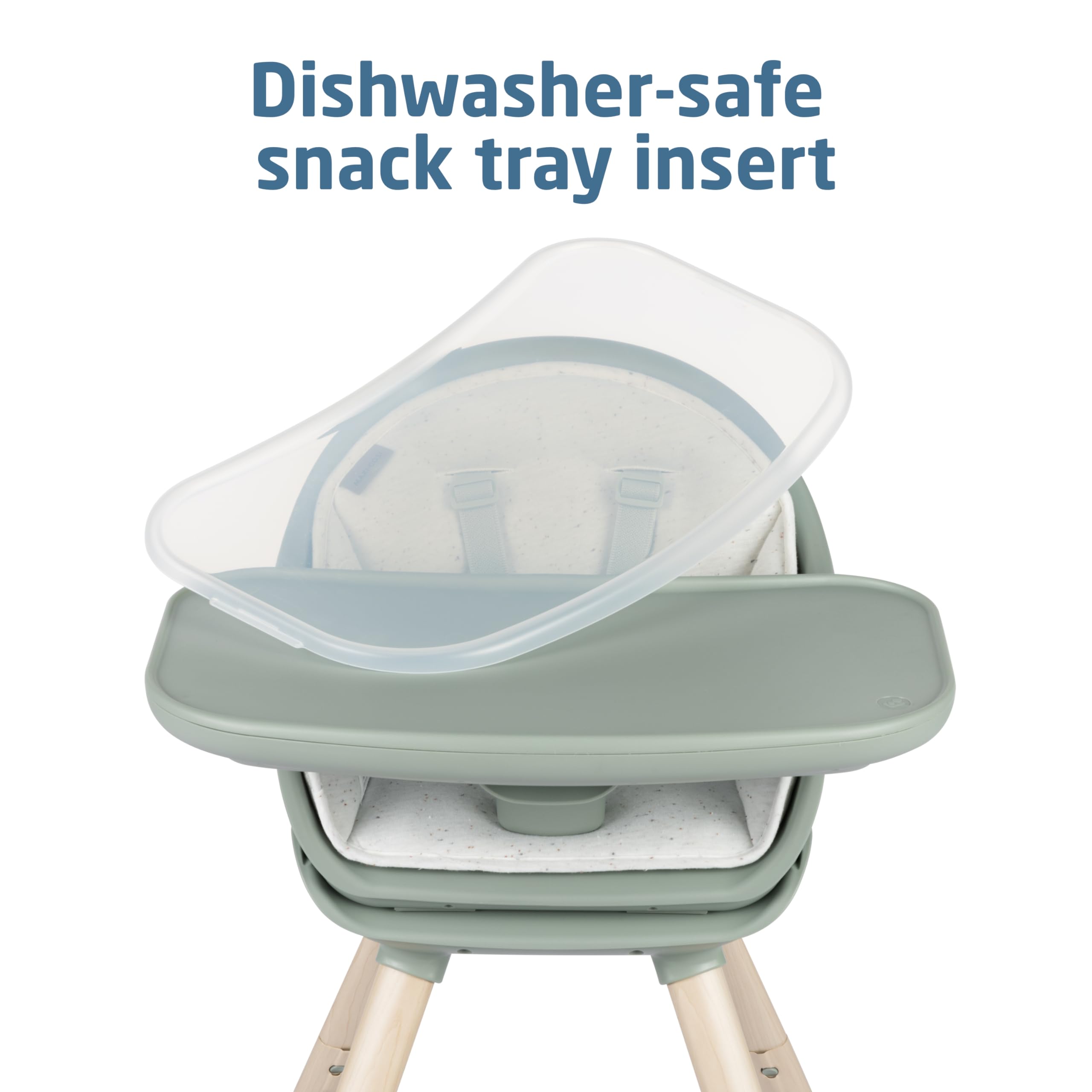 Maxi-Cosi Moa 8-in-1 Convertible High Chair for Babies & Toddlers - Lightweight, Compact & Machine Washable - Classic Green - Perfect for Dining, Travel & Small Spaces