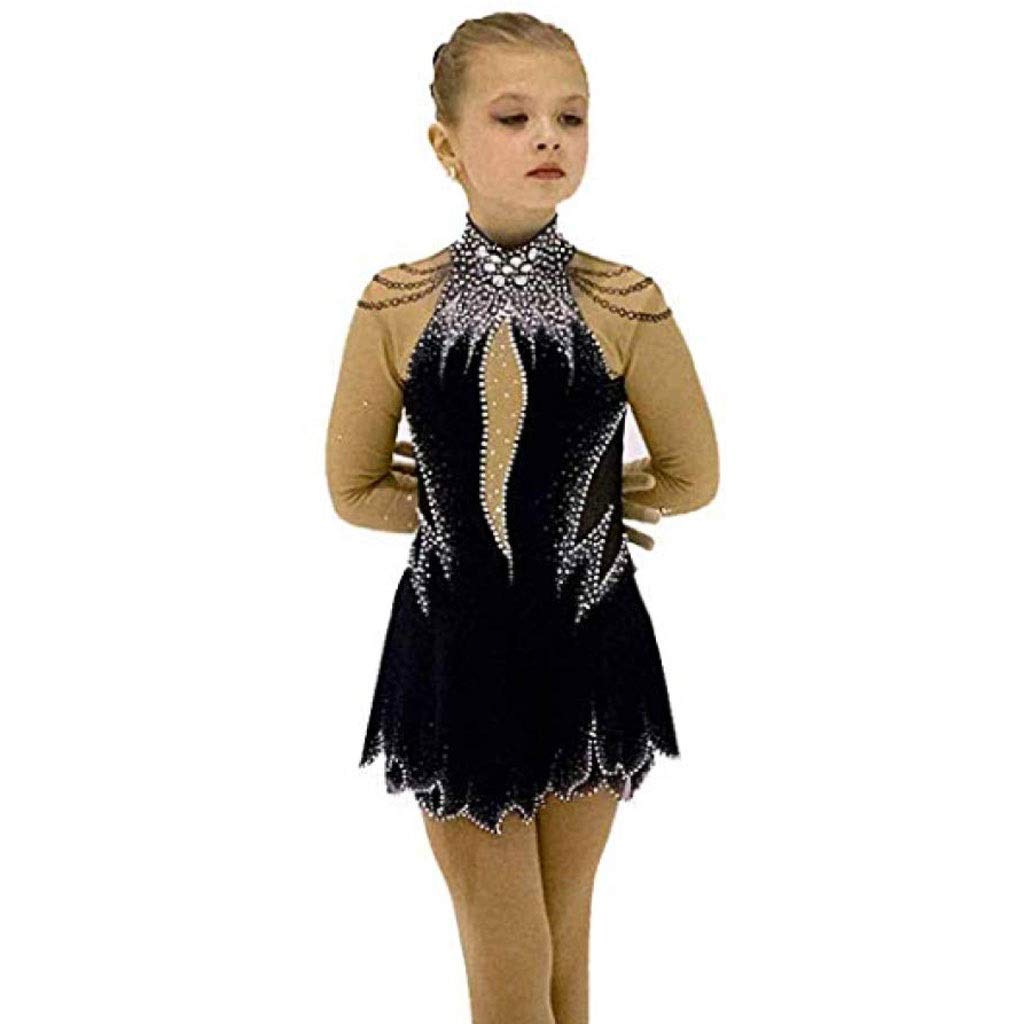 Girls Figure Skating Dress - High Elasticity Competition Skating Wear for Ice Skating Performances & Training