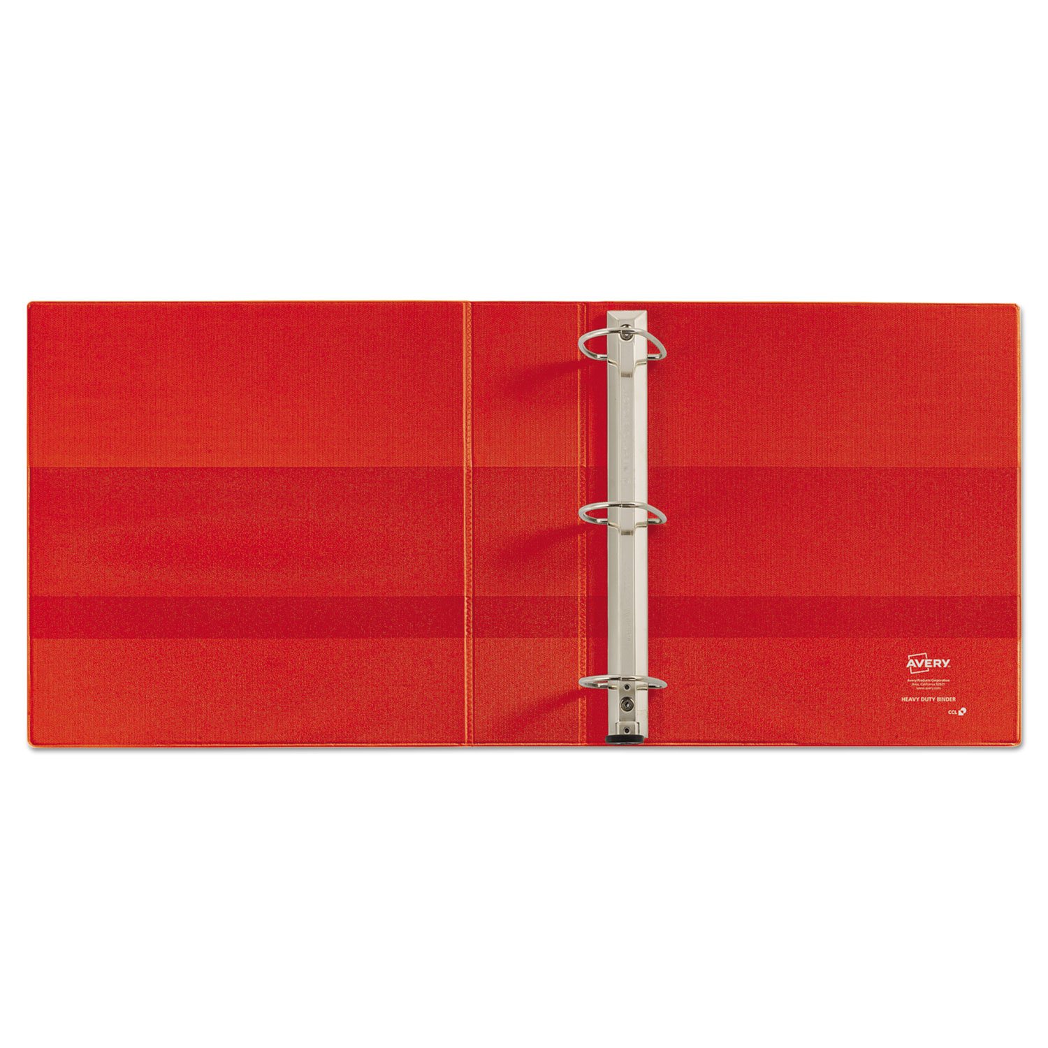 Avery Heavy-Duty 3 Ring Binder with One Touch EZD Rings - 4 Inch Capacity, 4.5 Inch Spine, Durable Red Binder (Model 79584) - Perfect for Office, School, and Document Organization