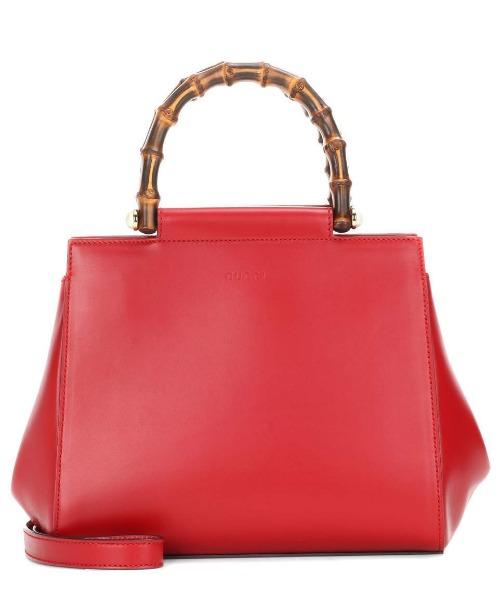 Gucci Nymphaea Small Top Handle Bag for Women - Red Leather Crossbody Purse - Perfect for Work, Date Night & Special Occasions
