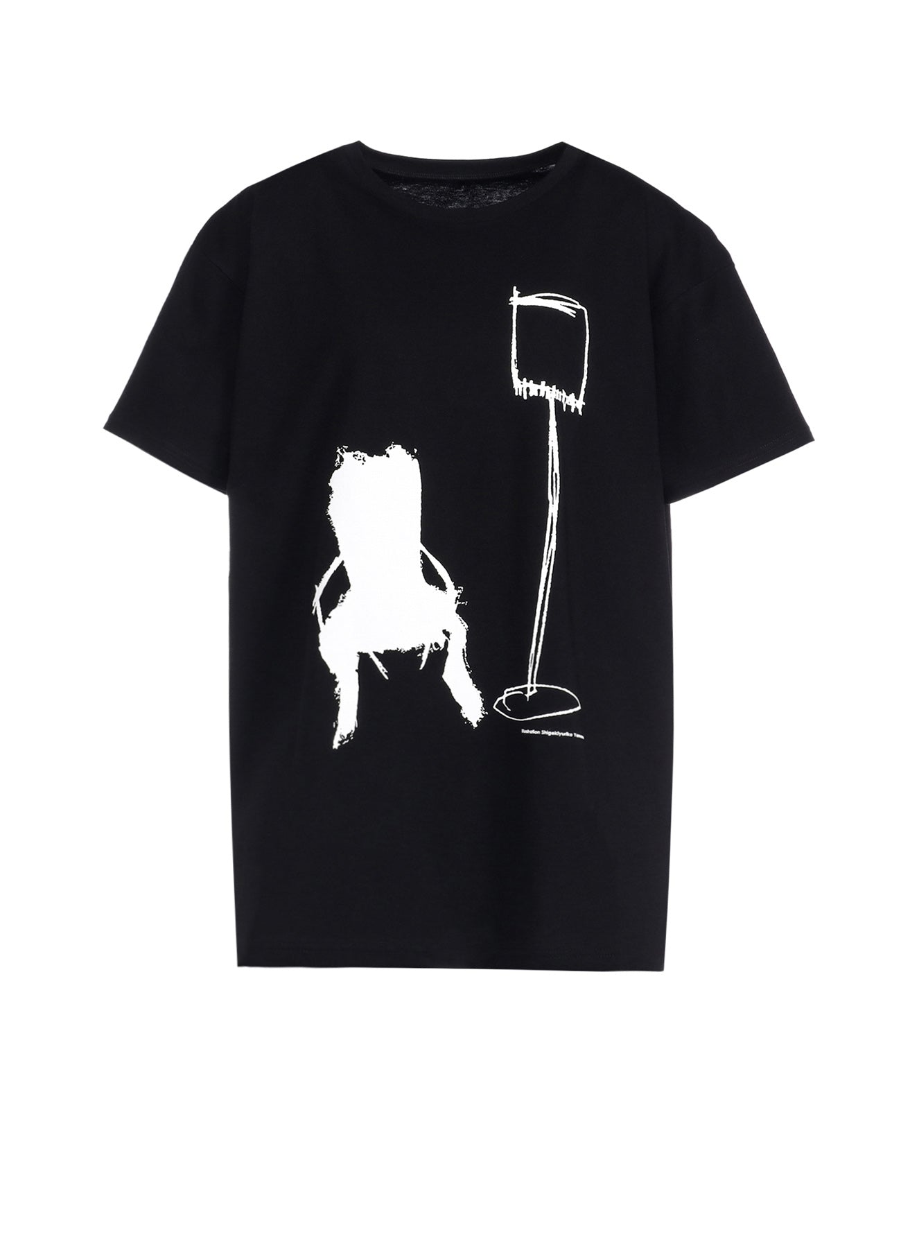 Soft Cotton Jersey Chair & Floor Light Print Wide Shirt - Comfortable Loungewear for Home Relaxation and Casual Outings