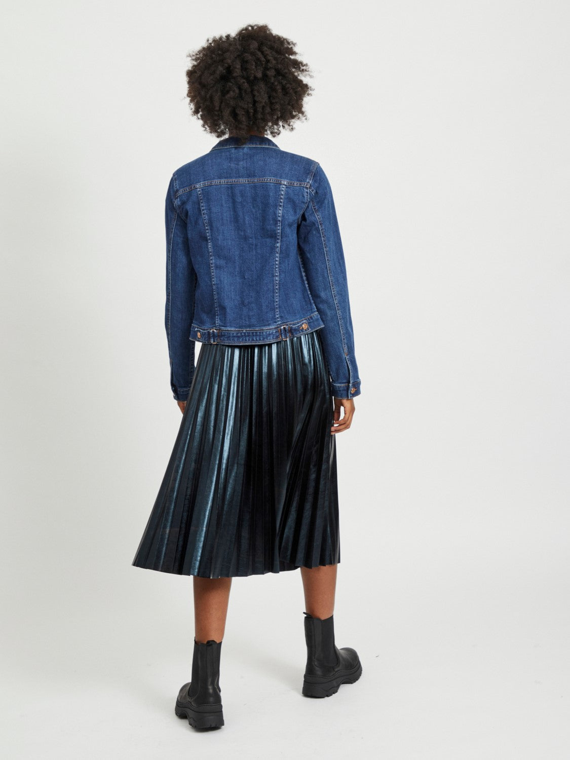 Bellamy Denim Jacket for Women - Dark Wash Distressed Vintage Style Jean Jacket - Perfect for Casual Outfits, Layering & Fall Fashion