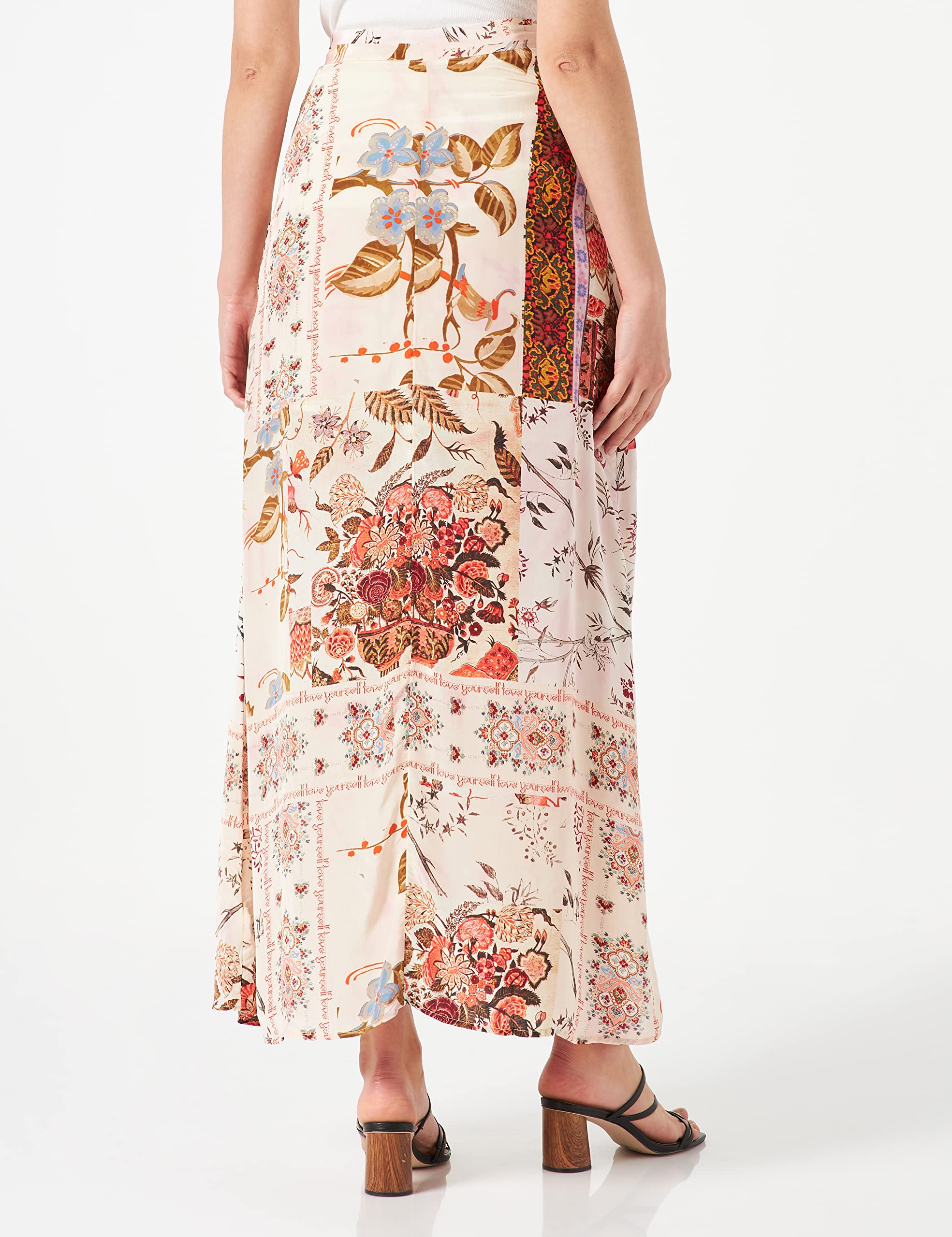 Desigual Women's Long Woven Skirt - Stylish Boho Maxi Skirt for Summer, Beach & Casual Outings
