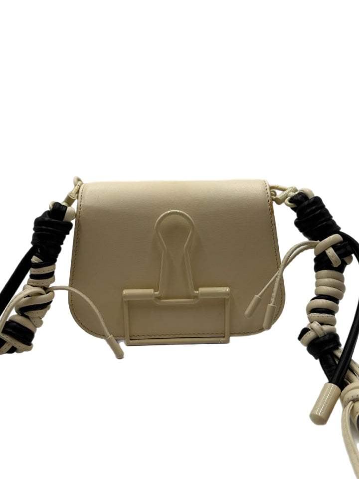 Off White Skeleton Binder Shoulder Bag - Stylish Unisex Crossbody Bag for Women & Men | Durable & Trendy Fashion Accessory for Daily Use, Travel, and Work